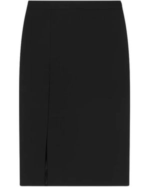 Dondup Slim Fit Stretch Rok Met Voor Split - Zwart