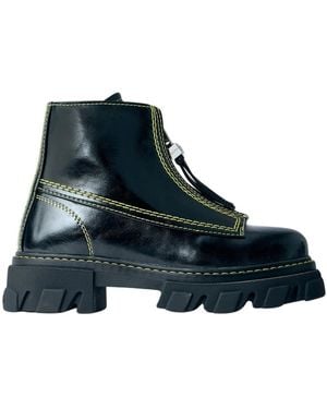 Ganni Cleated Boots - Blau