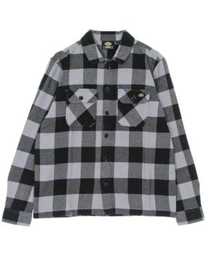 Dickies Neu Sacramento Damen Langarmshirt L/Shirt Flieder Grau