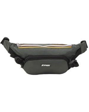 K-Way Tassen ,Groen ,Nylon Fericy Marsupio Bag - Zwart