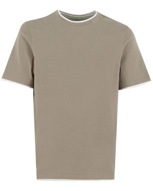 Brunello Cucinelli T-Shirts - Grey