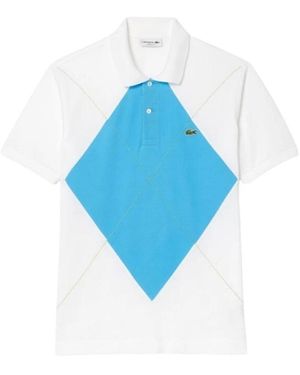 Lacoste Ph2809 Polo Met Korte Mouwen En Geribbelde Kraag - Blauw