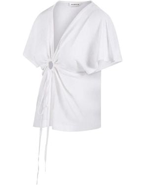 P.A.R.O.S.H. V-Neck Knitwear - Blanc