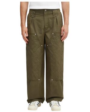KENZO Broeken ,Groen ,Katoen Weave Double Knee Pant