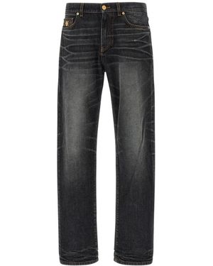 Versace Medusa Biggie Regular-Fit Jeans - Grijs