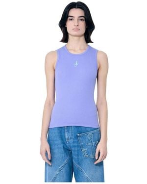 JW Anderson Sleeveless Tops - Blauw