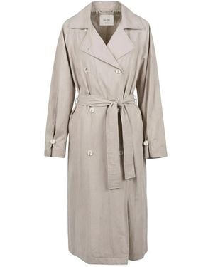 Alysi Trench Coats - Natural