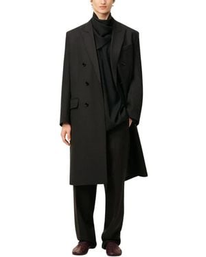 Ami Paris Double-Breasted Coats - Noir