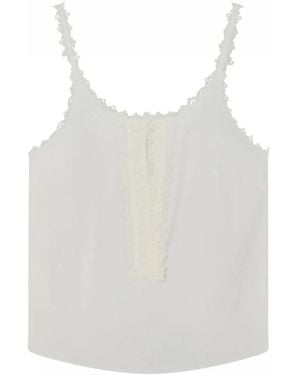 GUSTAV Sleeveless Tops - White