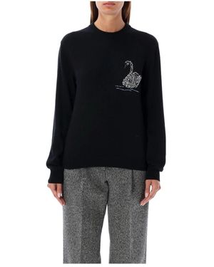 MSGM Round-Neck Knitwear - Nero