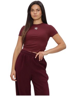 Studio Amaya Tops ,Rood ,Nylon Essentiel Tee