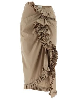 Dries Van Noten Midi Skirts - Natural