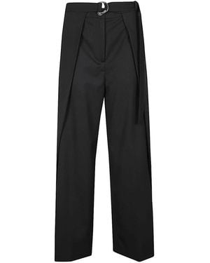 Erika Cavallini Semi Couture Wide Trousers - Black