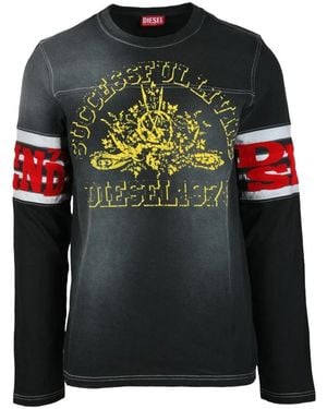 DIESEL Long Sleeve Tops - Black
