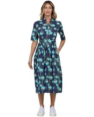 Caliban Midi Dresses - Blauw