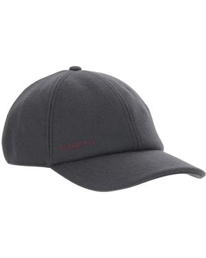Gucci Woll-Baseballcap - Grau
