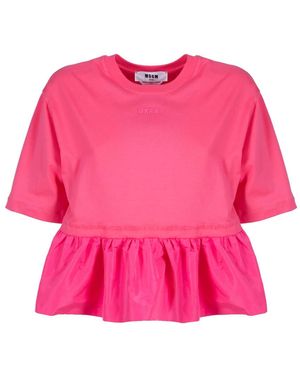 MSGM T-Shirts - Pink