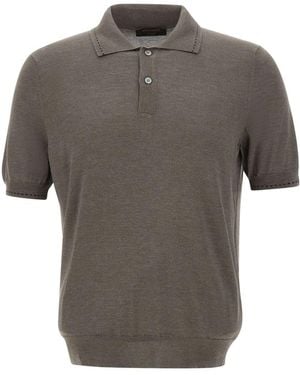 Gran Sasso Polo Shirts - Grey