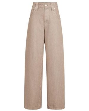 Brunello Cucinelli Lurex Weite Jeans - Natur