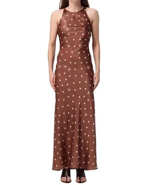 MC2 Saint Barth Coriandol Pois Maxikleid - Rood