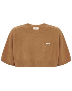 Elisabetta Franchi Mk11T66E2 Ai6 Pullover - Braun