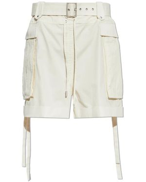 McQueen Cargo Shorts Met Riem - Naturel