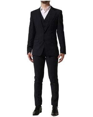 Dolce & Gabbana Single Breasted Suits - Black