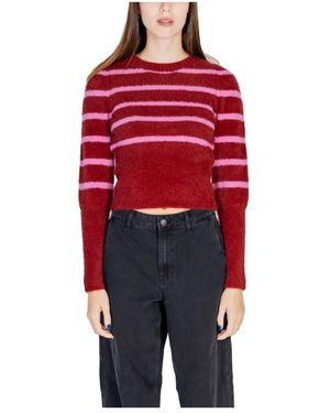 ONLY Round-Neck Knitwear - Rouge