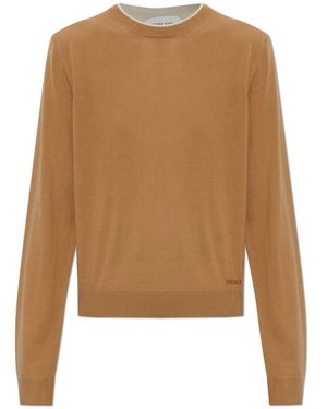 Versace Round-Neck Knitwear - Marrón