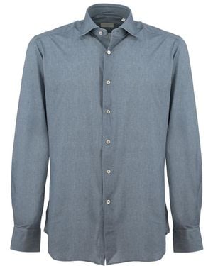 Xacus Overhemden ,Grijs ,Overhemd Met Lange Mouwen - Blauw