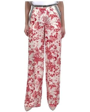 SIMONA CORSELLINI Wide Trousers - Red