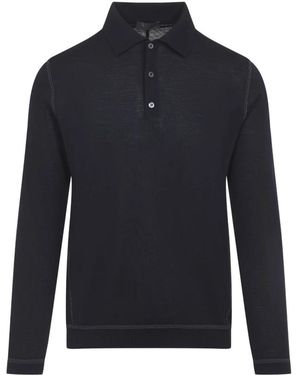 Prada Bleu Polo Sweater - Blauw