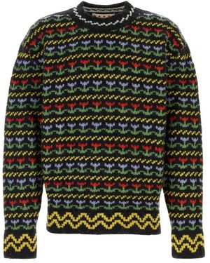 Marni Round-Neck Knitwear - Vert