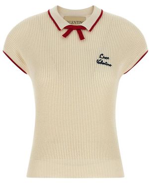 Valentino Garavani Round-Neck Knitwear - Natural