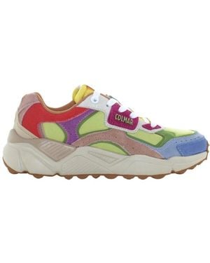 Colmar Fitness ,Veelkleurig ,Leer Garner Flashy Sneaker - Grijs