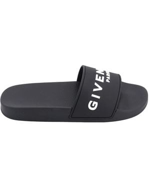 Givenchy Logo Sandalen Mit Gummisohle - Blau