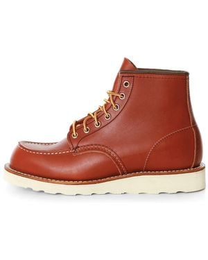 Red Wing Lace-Up Boots - Red