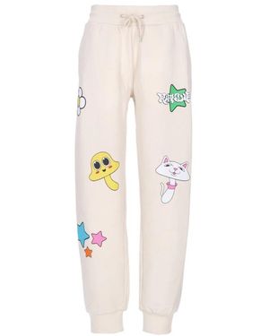 RIPNDIP Leichte Trainingshose Bone Mineral Wash - Weiß