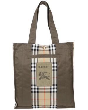 Burberry Check Trench Tote - Bruin