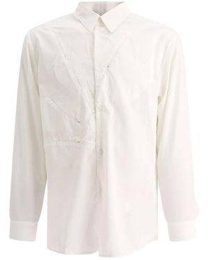Post Archive Faction PAF Weißes Center-Shirt Aw23