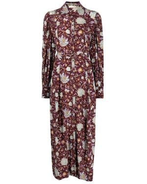 Ulla Johnson Elegante Midi Jurk Fa230151 - Rood