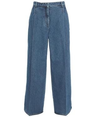 N°21 Pantalone Palazzo - Blau