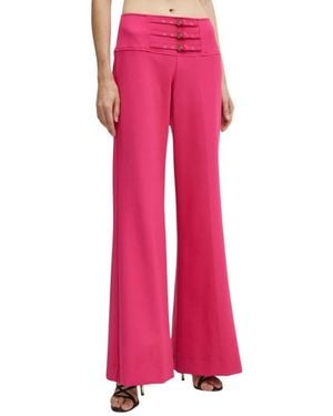 Versace Jeans Couture Wide Broeken - Roze