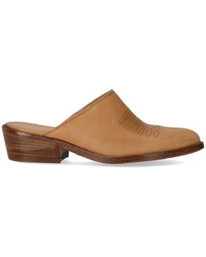Duccio Del Duca Heeled Mules - Marrón