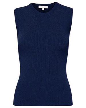 Andiata Geripptes, Ärmelloses Top - Blau
