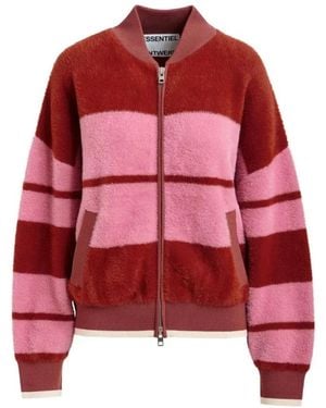 Essentiel Antwerp Faux Fur & Shearling Jackets - Red
