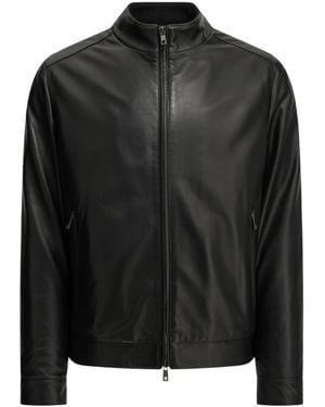 Altum Leather Jackets - Black