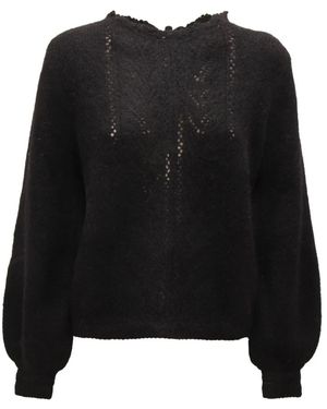 EMMA & GAIA Round-Neck Knitwear - Negro