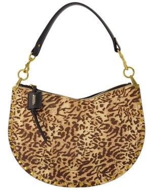 Isabel Marant Oskan Soft Zip Clutch - Braun