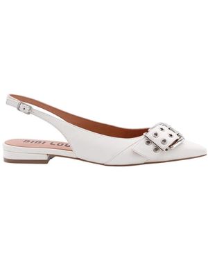 Bibi Lou Schoenen ,Wit ,Elegante Slingback Sandalen Aretha